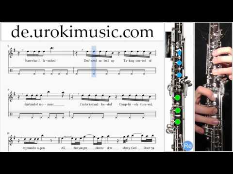 Oboe Lernen Ariana Grande Dangerous Woman Teil#2 Oboenunterricht Noten Schule Lied Lehrer Klasse Unt