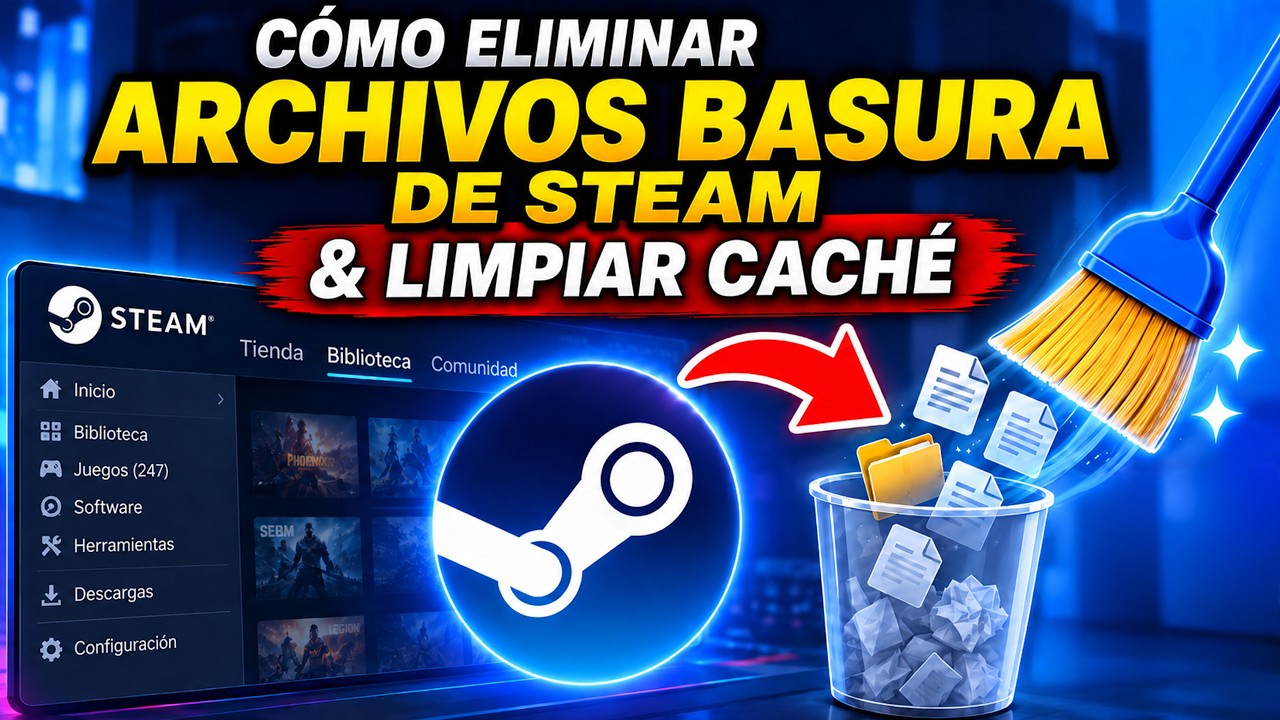 Cómo Eliminar Archivos Basura de Steam y Borrar la Caché | Guía Completa