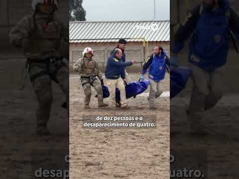 Tempestade no Chile deixa 10 mortos e mais de 100 mil isolados
