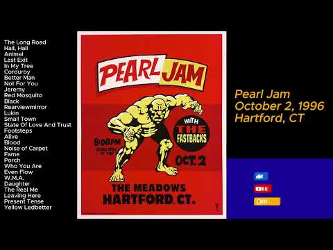 Pearl Jam October 2, 1996 Hartford Connecticut Full Show LIVE Music Concert Alternative Grunge PJ 96