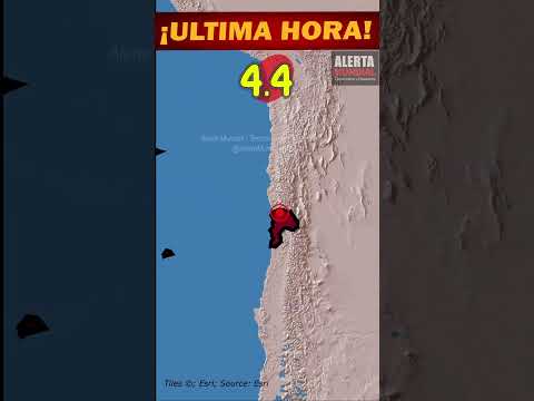 Un sismo de magnitud 4.4 fue registrado en la región de Valparaíso, Chile, este 12 de agosto