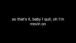 Adele - That's it, I quit, I'm movin on (Lyrics on screen)