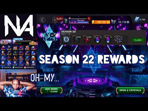 Season 22 Rewards Crystal Opening - 3 6 Stars and Oh My Goodness!
