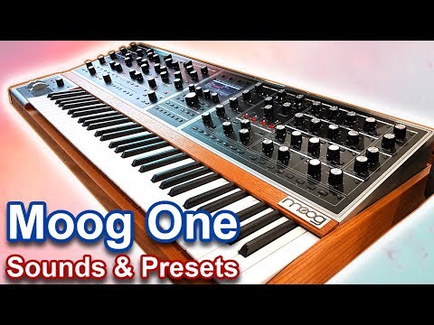 MOOG ONE SYNTHESIZER | Sounds, presets & ambient soundscapes 【SYNTH DEMO】