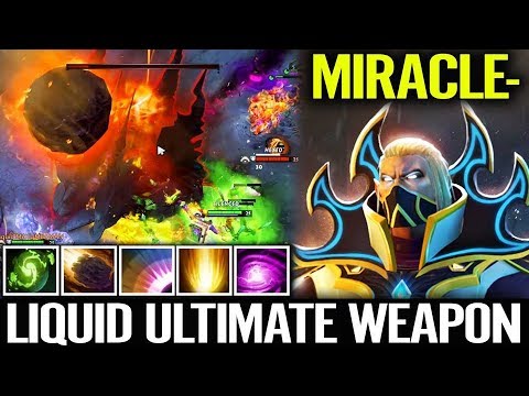 HOW Miracle USE "Refresher Orb" INVOKER Dota 2 Liquid Weapon