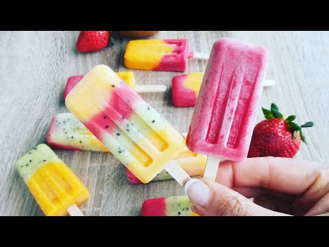 Inghetata de fructe in 10 minute | Helado casero con frutas | Fruit ice cream yummy