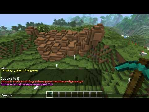 The Basics of using WorldEdit Brushes for Minecraft