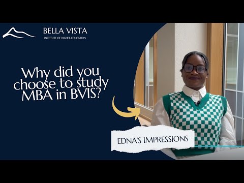 Studying MBA in Strategic Management and Leadership at BVIS