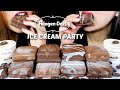 ASMR CHOCOLATE ICE CREAM PARTY HAAGEN DAZS COOKIE SQUARES 리얼사운드 먹방 Kim Liz ASMR