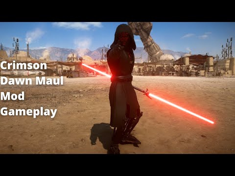 Star Wars Battlefront II - Crimson Dawn Maul Mod Gameplay (Solo: A Star Wars Story)