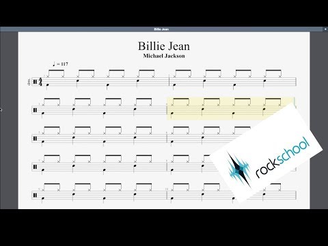 Billie Jean Rockschool Grade 1 Drums