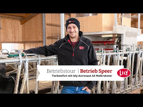 Tierkomfort Stall mit Lely Astronaut A5 Melkroboter | Betriebsvorstellung Speer