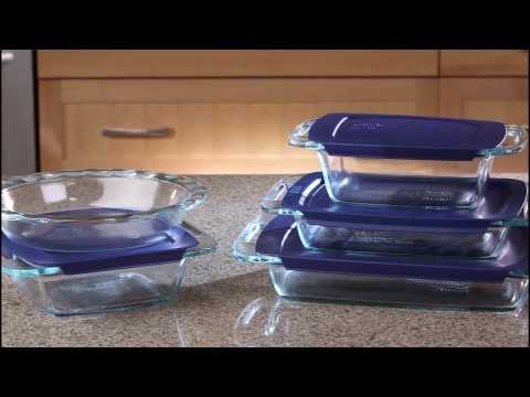 pyrex blue baking dish