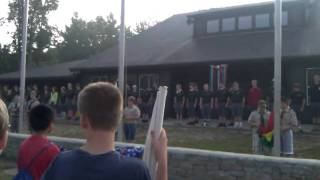 preview picture of video 'Troop 1 - Flag Raising Ceremony - Camp Friedlander - Week 3 2011'