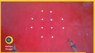 4x2x2 seq 104 | நவராத்திரி கோலம் |navarathi designs|rangoli with dots