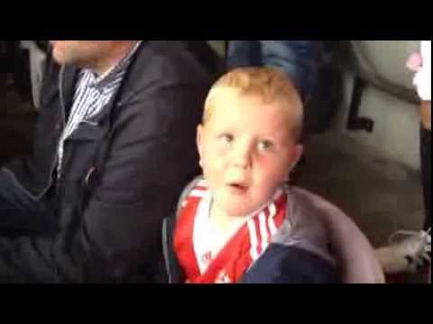 Alfie 5 Year Old Aberdeen Mad Fanatical Dandy Don Hearts V Aberdeen 2013
