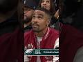 Jalen Hurts pulled up to 76ers vs Lakers! ?? | #Shorts
