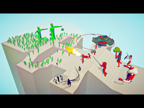 100x ZOMBIE ☣ Vs 👹 EVERY GOD/ Totally Accurate Battle Simulator ( TABS )