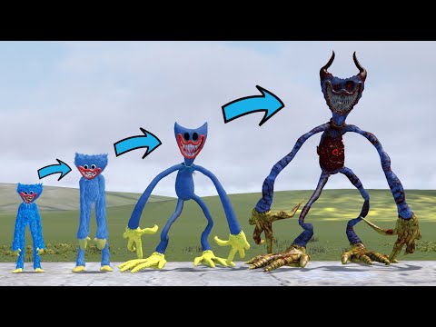 EVOLUTION OF HUGGY WUGGY BOSSES IN POPPY PLAYTIME CHAPTER 3!! (Garry's Mod)