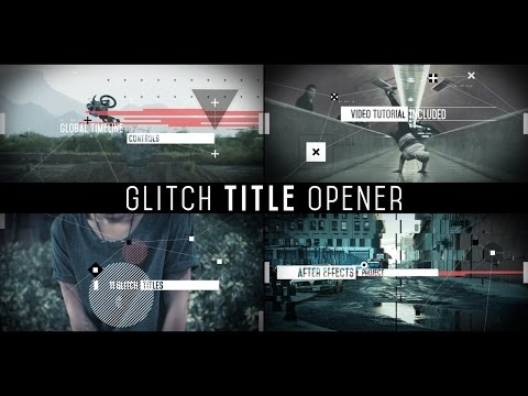 After Effects Template - Glitch Title Opener
