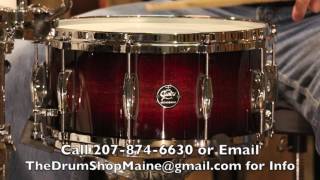 Video thumbnail for Gretsch Renown Maple 6.5x14 Snare in Cherry Burst by The Drum Shop - Portland, Maine
