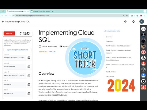 Implementing Cloud Sql Qwiklab