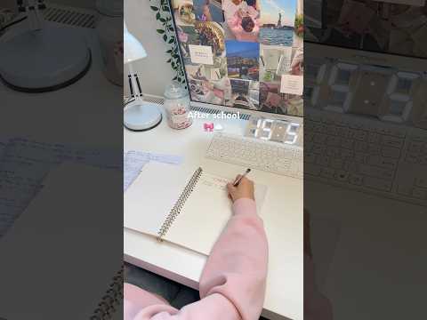 After school routine🎀☁️ #afterschool #school #routine #study #studywithme #productivity #vlog