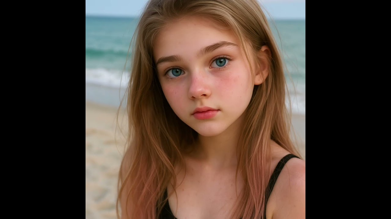 I need you to subscribe! AI Teen Girls Portraits on the Beach – Cute AI Girls & Digital Beauty