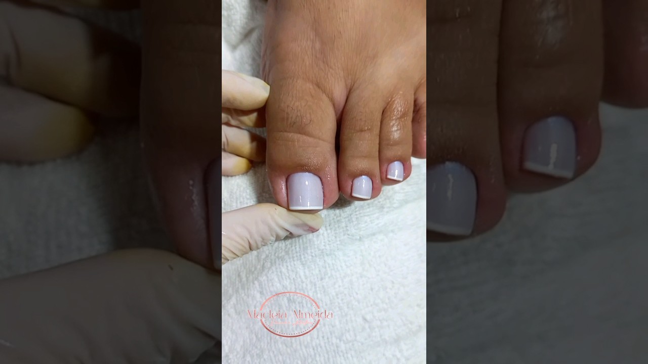 Francesinha roxinha esmalte polar impala #francesinha #roxinha #manicure #viral #unhasnaturais