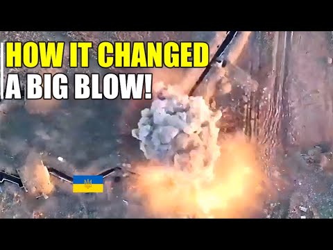 Drones change how devastating explosive on Ukrainian ammunition depot at Kherson fortress