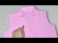 Modern V Slit Neckline With A Smart Collar For A Trendy Chic Look Sewing Techniques