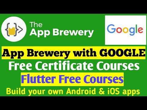 Flutter free courses | App brewery free courses