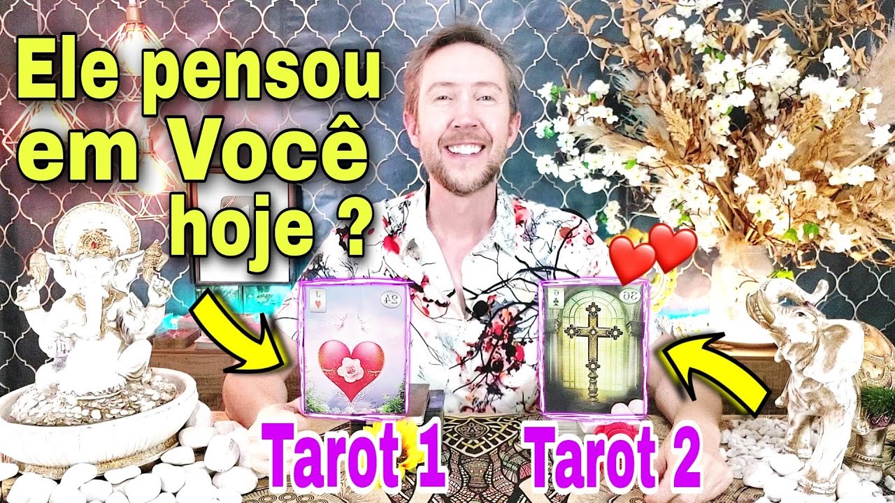 Ele pensou em você hoje ? Como está a cabeça dele em relação a mim hoje tarot ? Ele hoje tarot