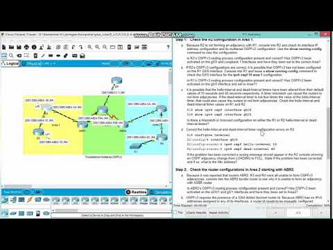 10.2.4.4 Packet Tracer - Troubleshoot Multiarea OSPFv3