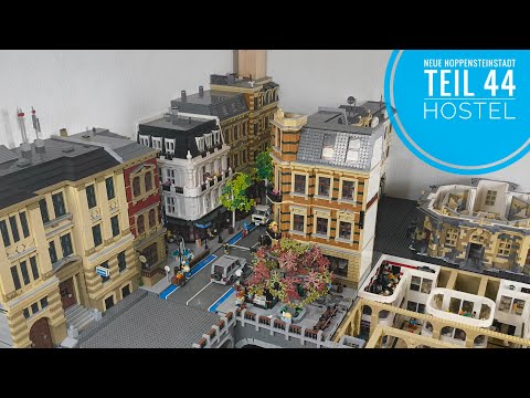 Neue Noppensteinstadt - Teil 44 Hostel wird fertig // BlueBrixx Lego