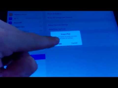 How to reset iPad Air to factory default
