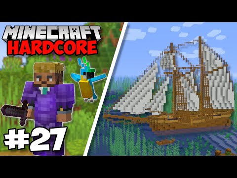 I Built A GIANT PIRATE SHIP In Minecraft 1.18 Hardcore (#27)