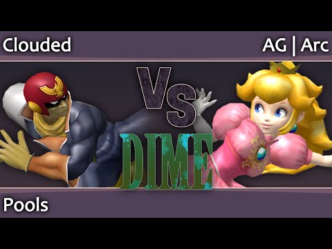 DIME 15 Melee - Clouded (C Falcon) vs AG Arc (Peach) - Pools