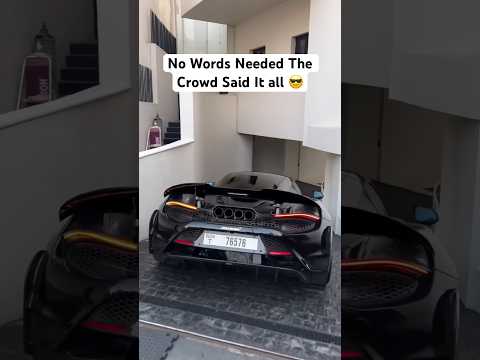 When the Crowd Knows It’s Special !!                                  #supercars #mclaren #crowd