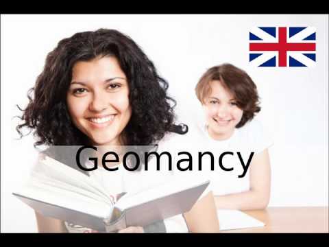 How to Pronounce Geomancy / How to Say Geomancy