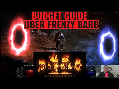 Diablo 2 Resurrected. D2R Online Pretty Budget Uber Frenzy Barb Guide