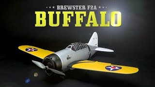 Durafly Brewster F2A Buffalo (PNF) Schema vor dem Zweiten Weltkrieg 920mm (36”)