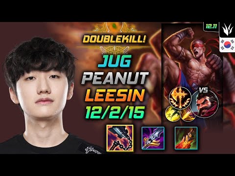 피넛 정글 리 신 선혈 정복자 - Peanut Lee Sin Jungle vs Graves - 롤 KR 12.11