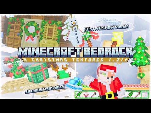 9 CHRISTMAS Texture Packs 1.21+ MINECRAFT BE/PE 🎅🏼🎄