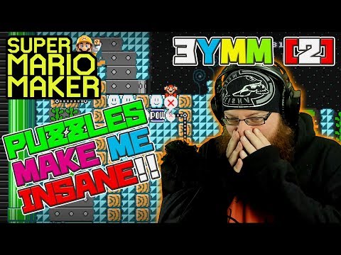 GLITCHING THROUGH THE WALLS - INSANE PUZZLES! - Super Mario Maker - OSHIKOROSU VS 3YMM [2]