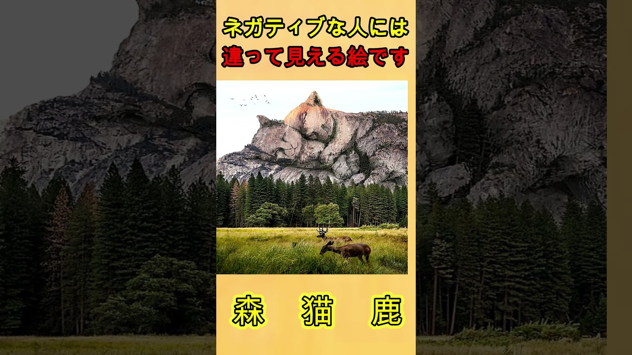 ネガティブな人には違って見える絵