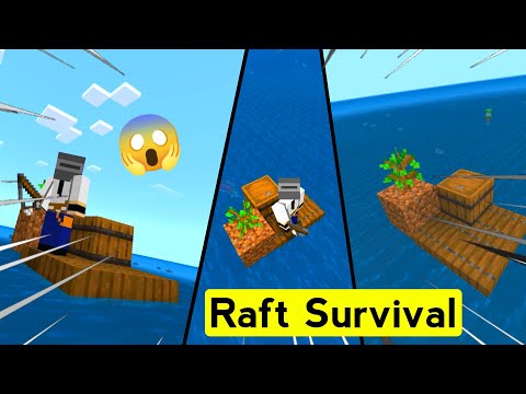 Raft Survival Map For Minecraft PE in Hindi | Best Raft Survival Map For You | By Mycraft