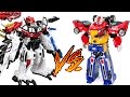 PowerRangers DinoForceBrave DX TyrannoKing VS EngineForce DX EngineKing Transformation