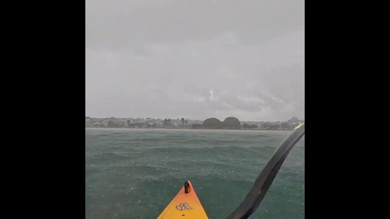 Massive rain and wind! #seakayaking #kayaklife #rain #newzealand
