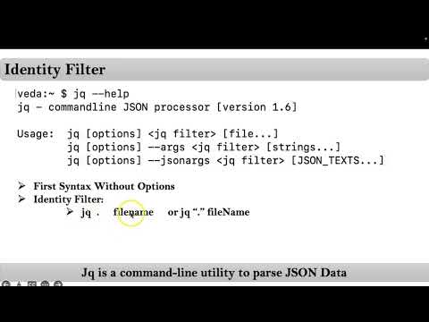 Jq Command Tutorials | Video-7| Identity Filter of Jq command| Jq Filters | By NarendraP